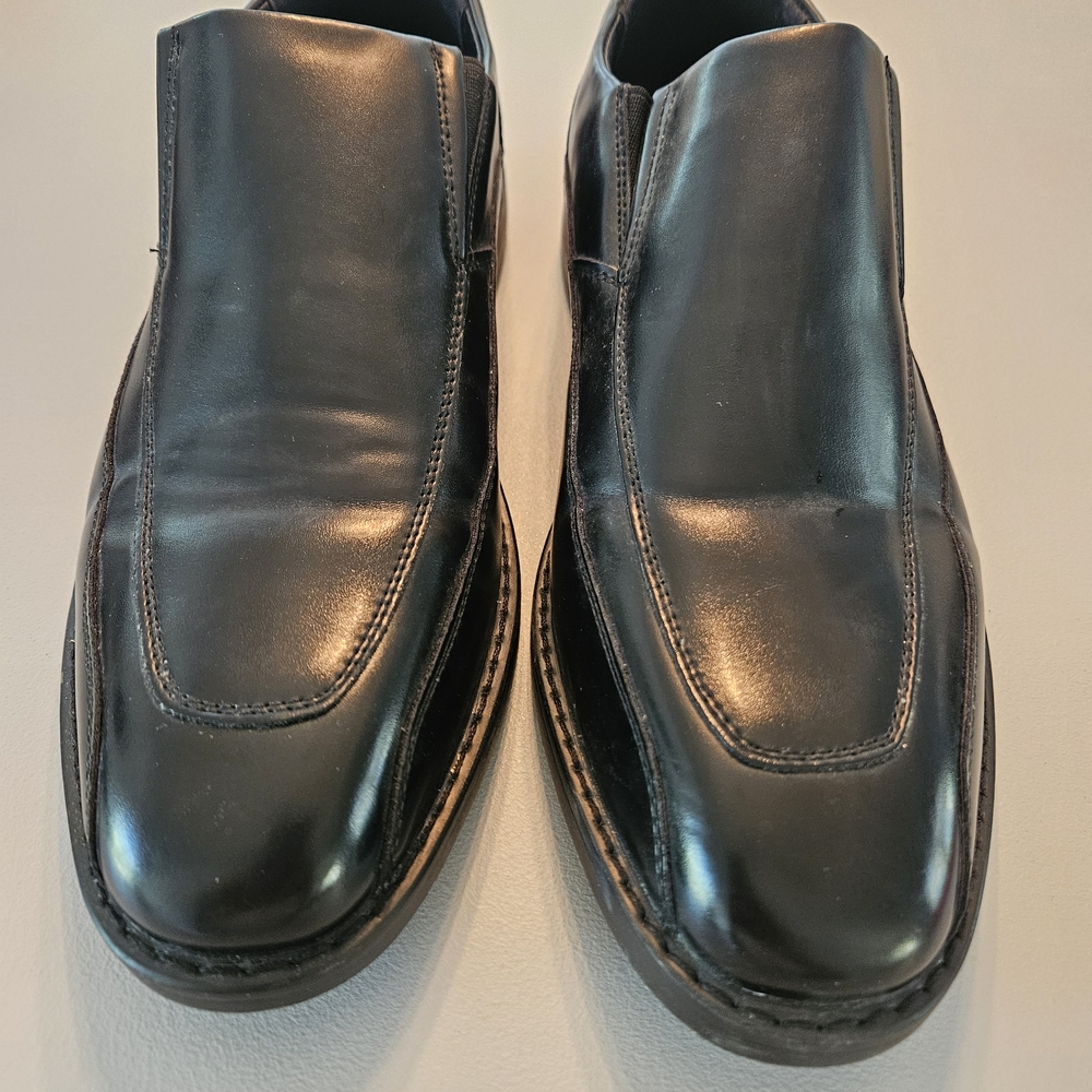 Men's Nautica Black Slip-On Loafers Dress Shoes New